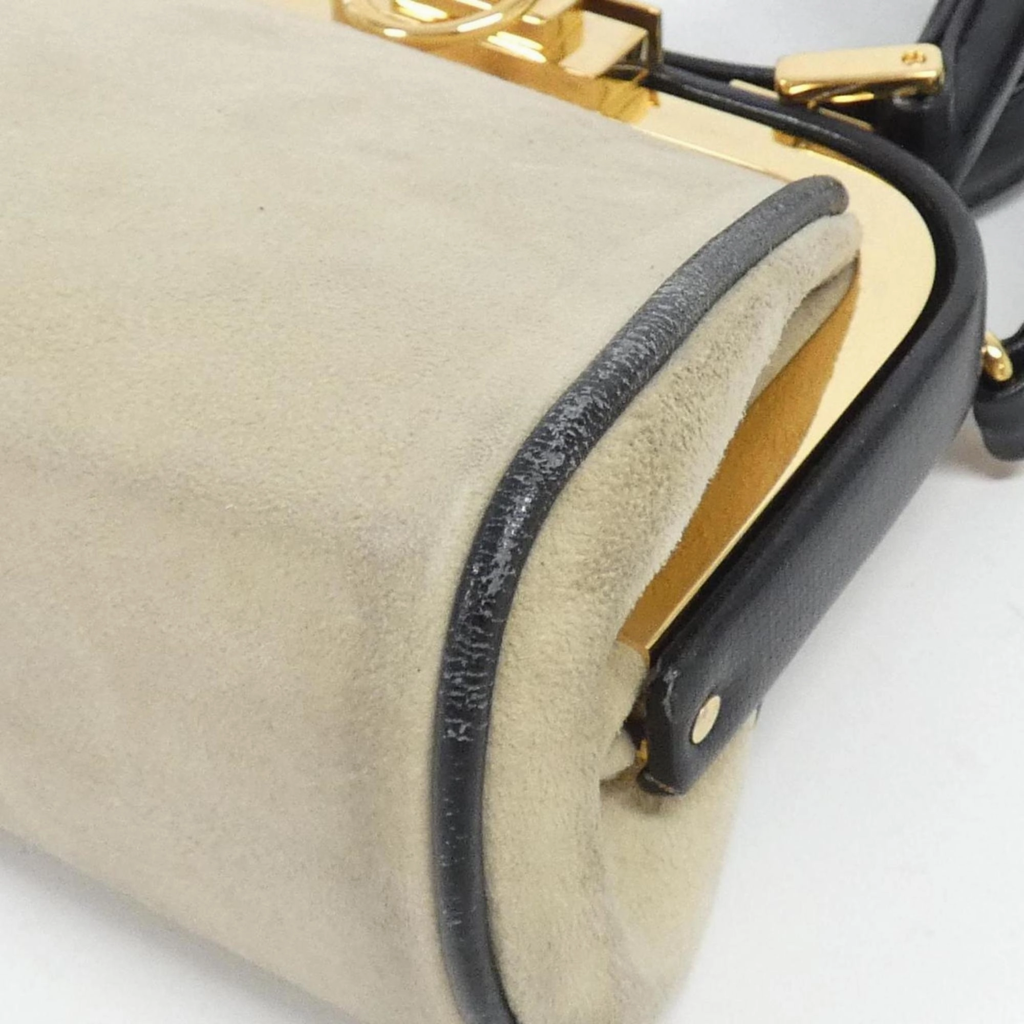 Christian Dior  Suede Handbag (Pre-Owned)