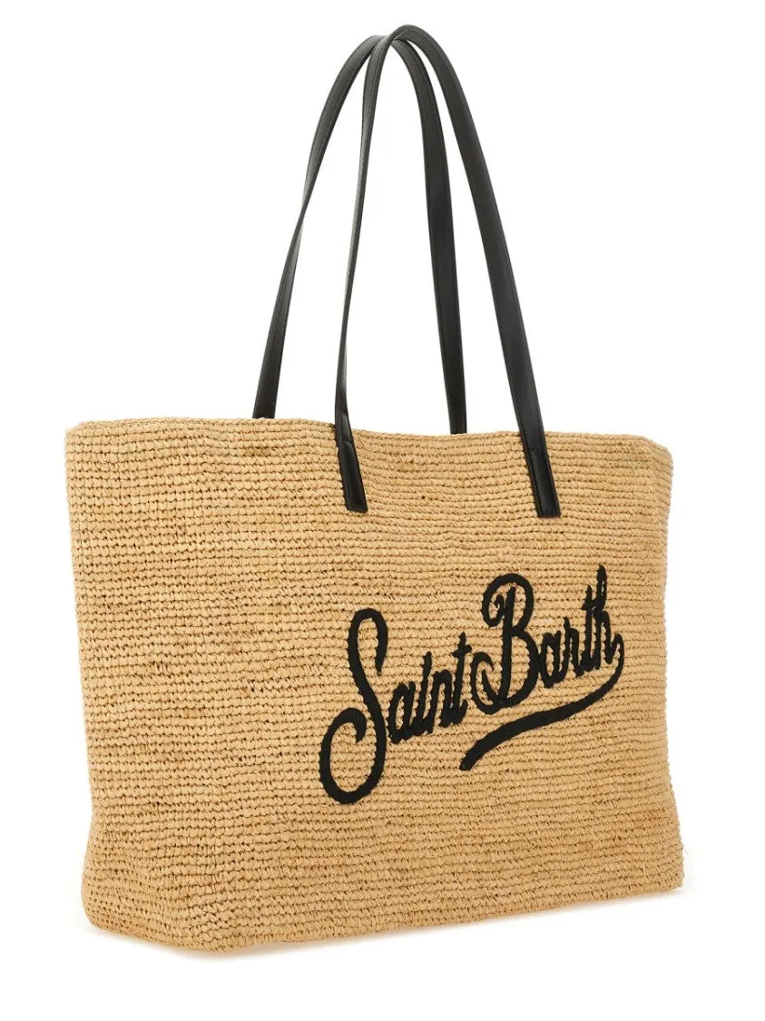 City" Raffia Bag