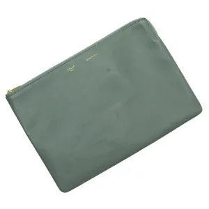 Cline Solo Leather Clutch Bag (Pre-Owned)