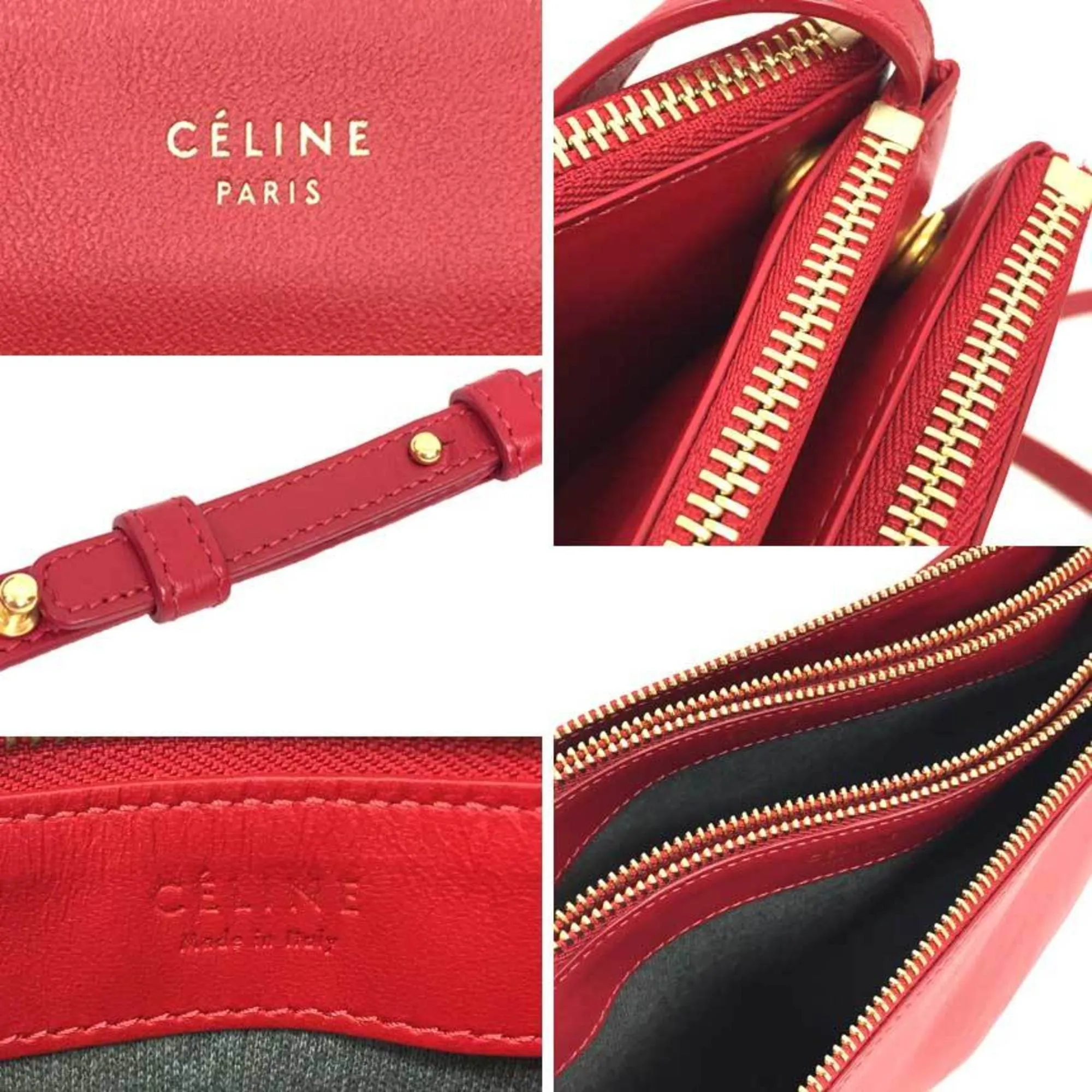 Cline Trio Leather Clutch Bag (Pre-Owned)
