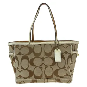 Coach Canvas Handbag Tote Bag (Pre-Owned)