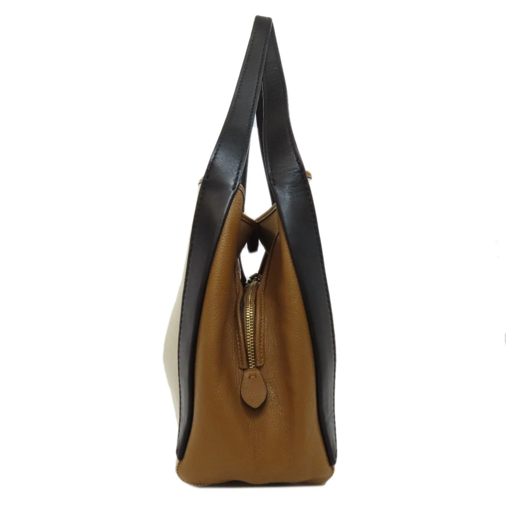 Coach    Canvas Leather Tote Bag (Pre-Owned)