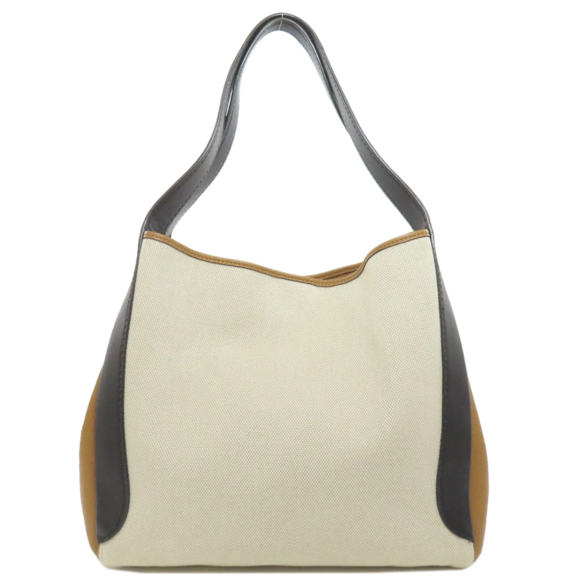 Coach    Canvas Leather Tote Bag (Pre-Owned)
