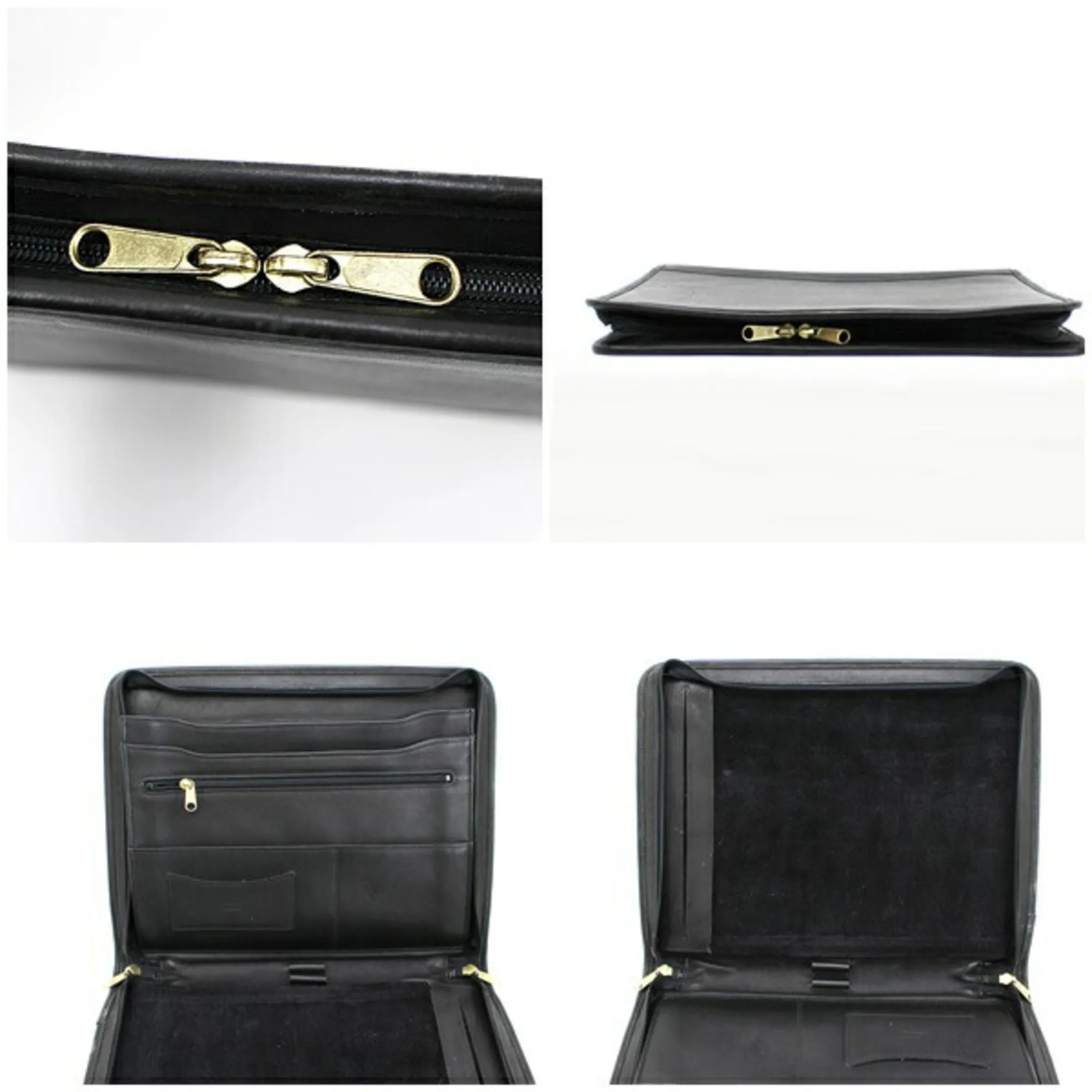 Coach  Leather Clutch Bag Document Case (Pre-Owned)
