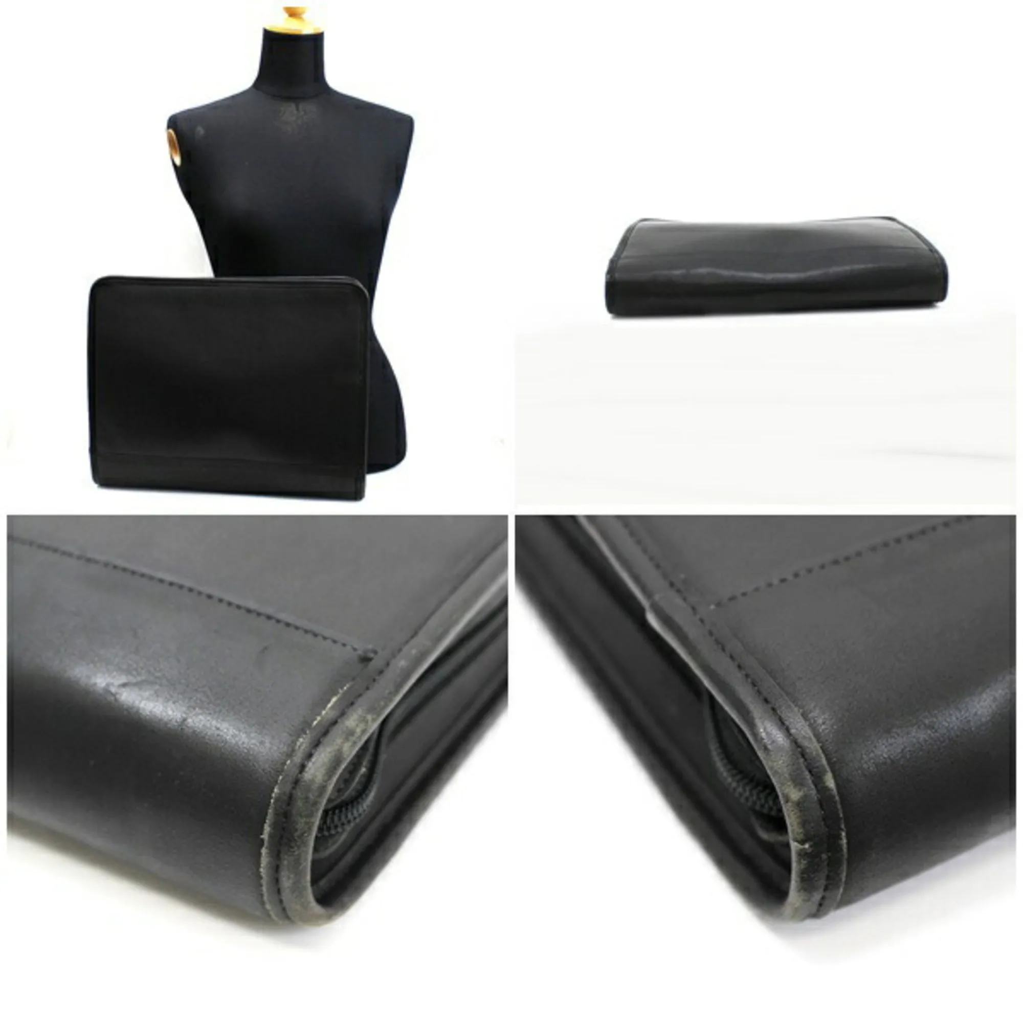 Coach  Leather Clutch Bag Document Case (Pre-Owned)