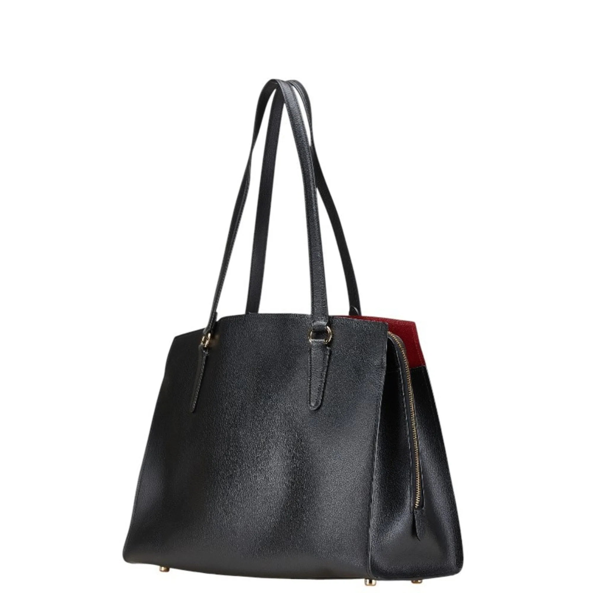 Coach Leather Handbag Tote Bag (Pre-Owned)