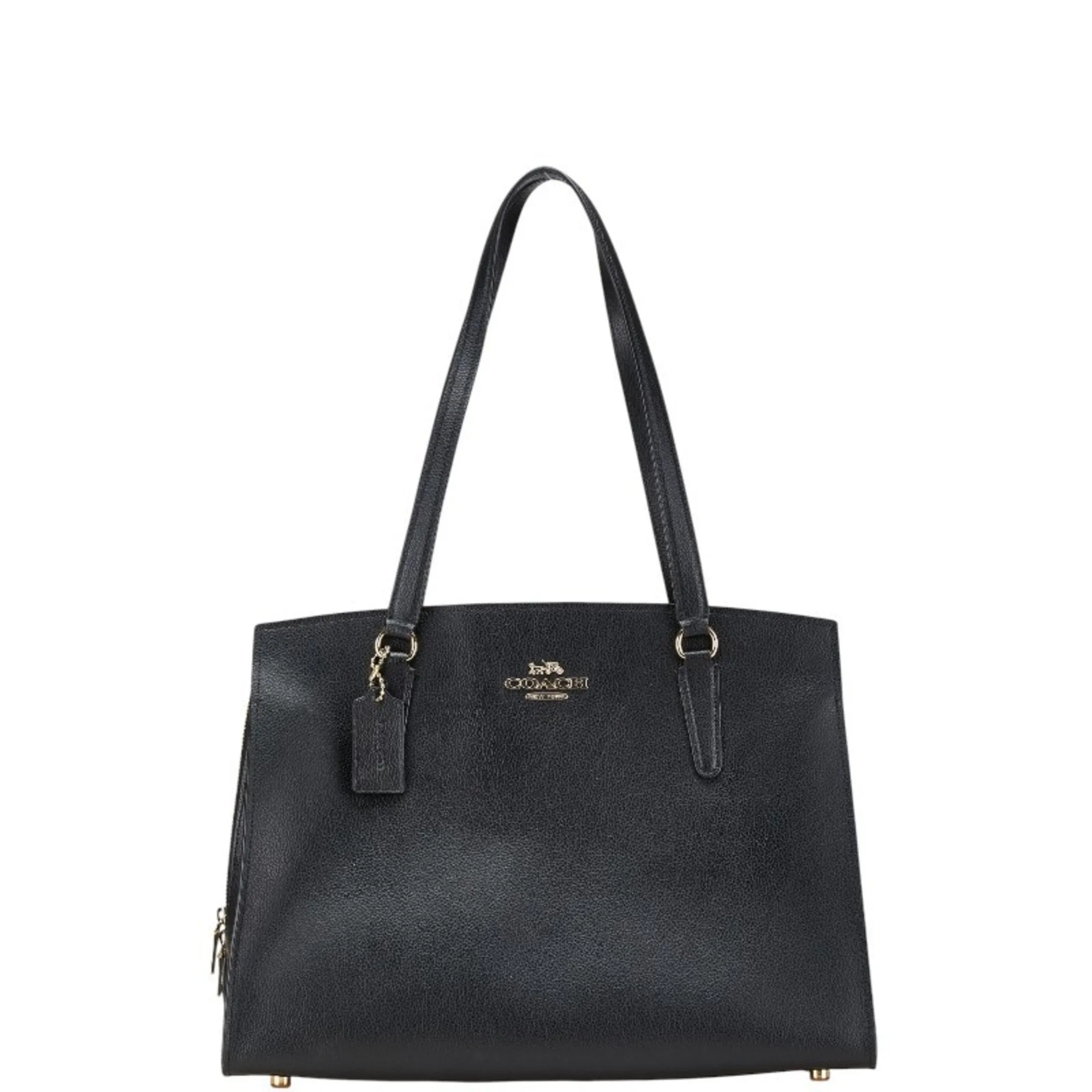 Coach Leather Handbag Tote Bag (Pre-Owned)
