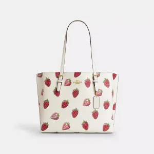 Coach Outlet Mollie Tote Bag With Strawberry Print