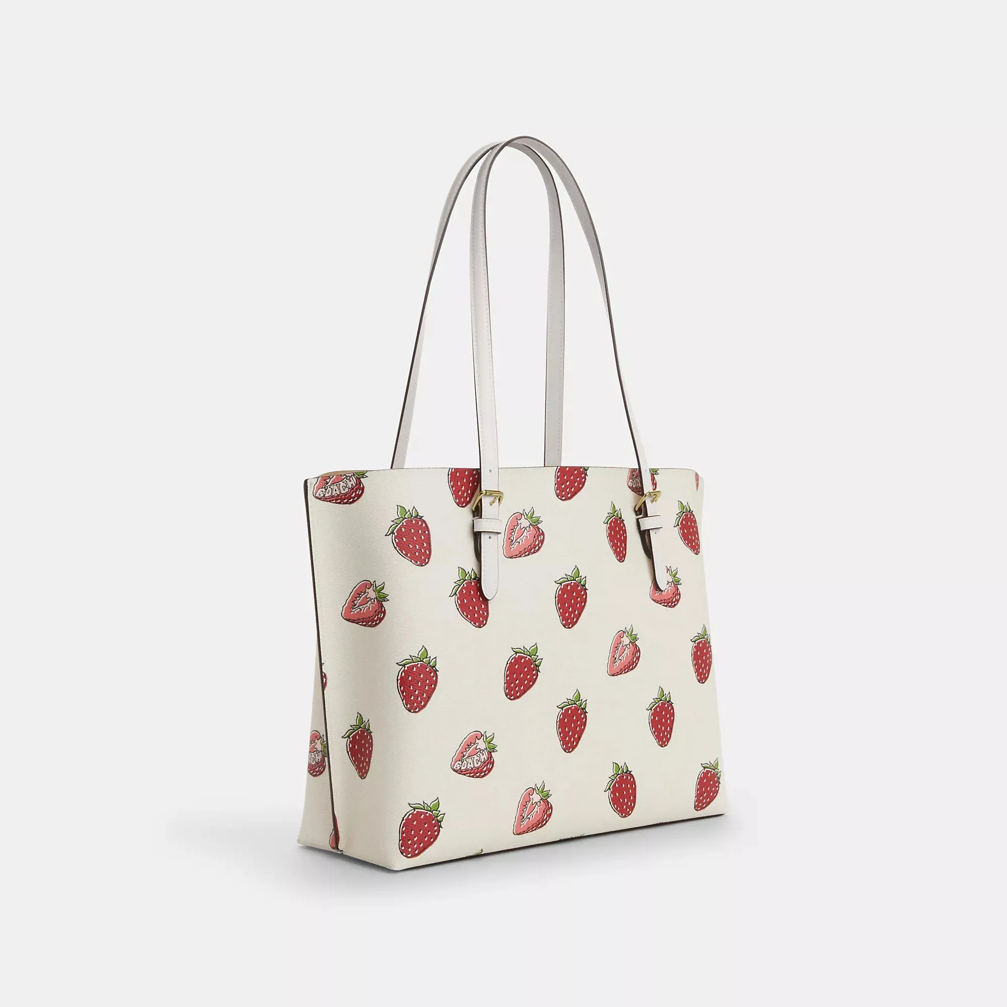 Coach Outlet Mollie Tote Bag With Strawberry Print