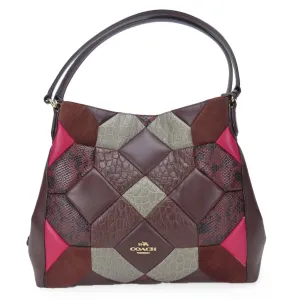 Coach pink Wine Leather Tote Bag (Pre-Owned)