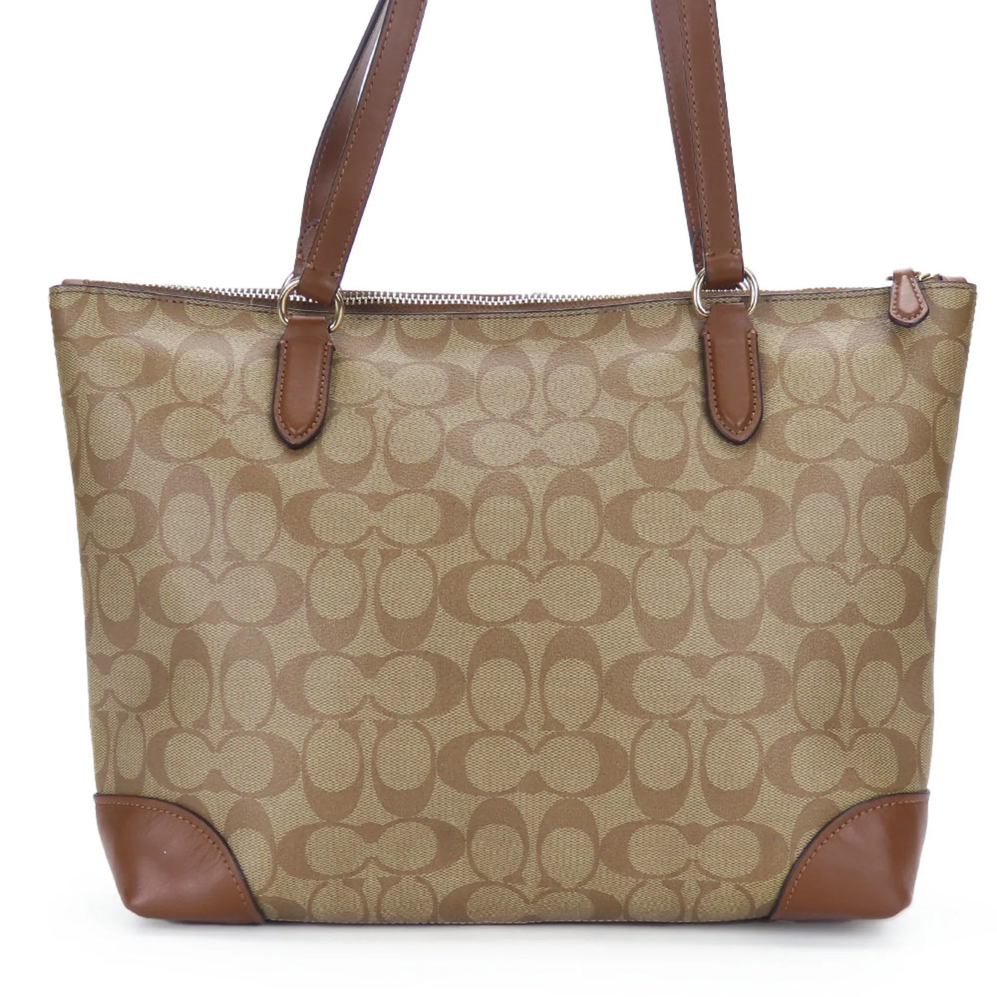 Coach Pvc Leather Tote Bag (Pre-Owned)