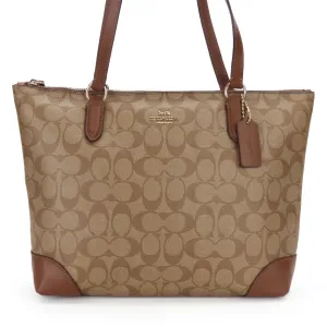 Coach Pvc Leather Tote Bag (Pre-Owned)