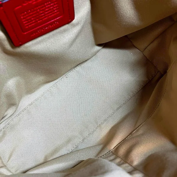 Coach Signature Canvas Leather Tote Bag