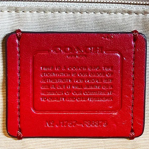 Coach Signature Canvas Leather Tote Bag