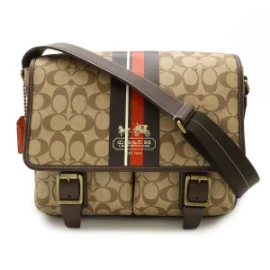 Coach Signature Heritage Stripe Messenger Bag