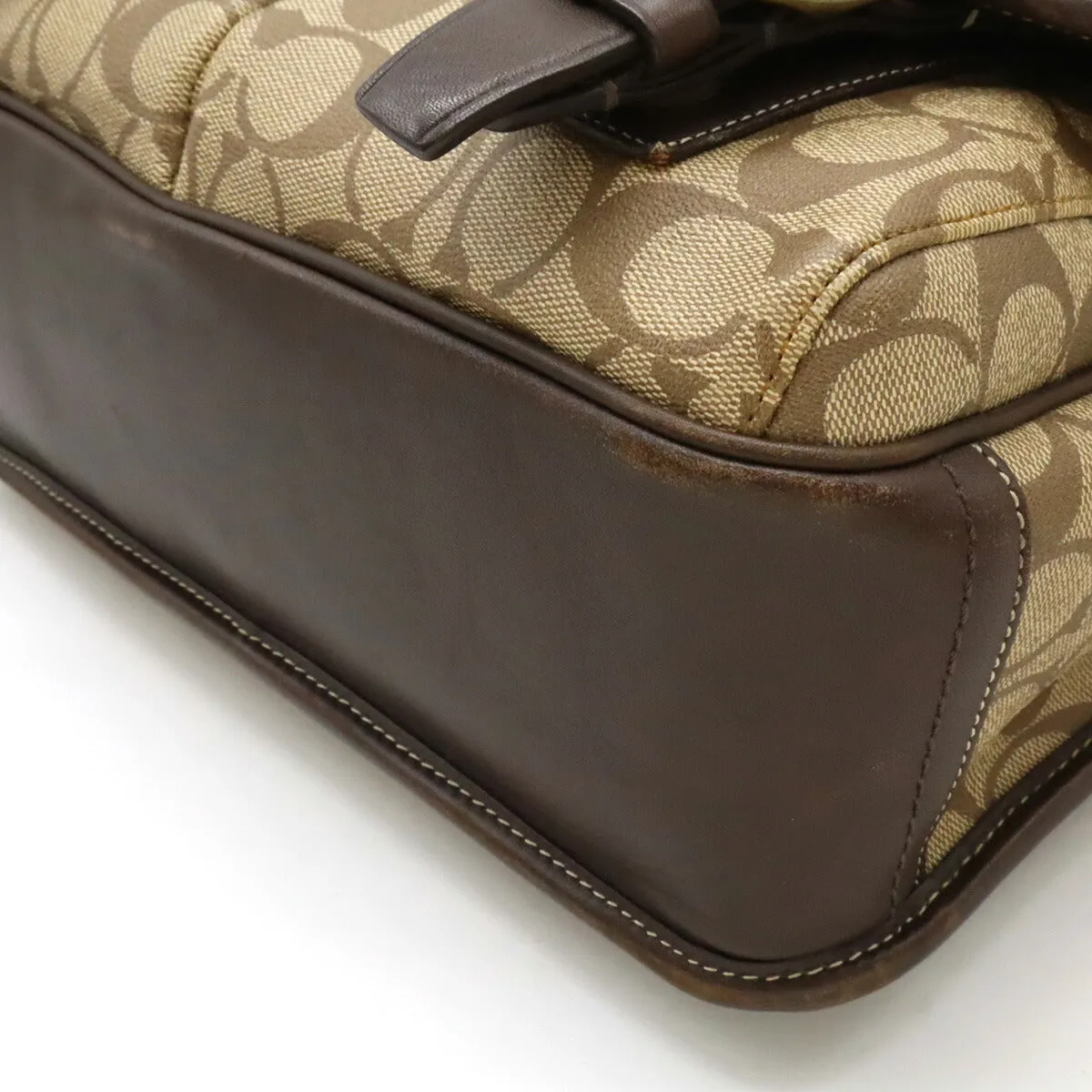Coach Signature Heritage Stripe Messenger Bag