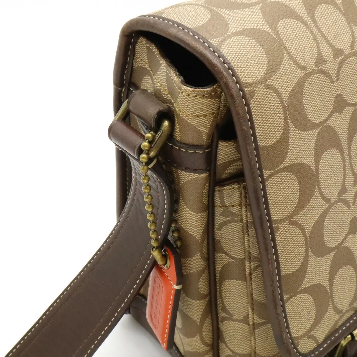 Coach Signature Heritage Stripe Messenger Bag