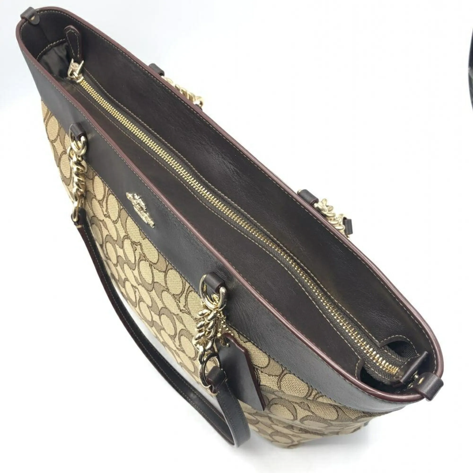 Coach Signature Line Tote Bag (Pre-Owned)