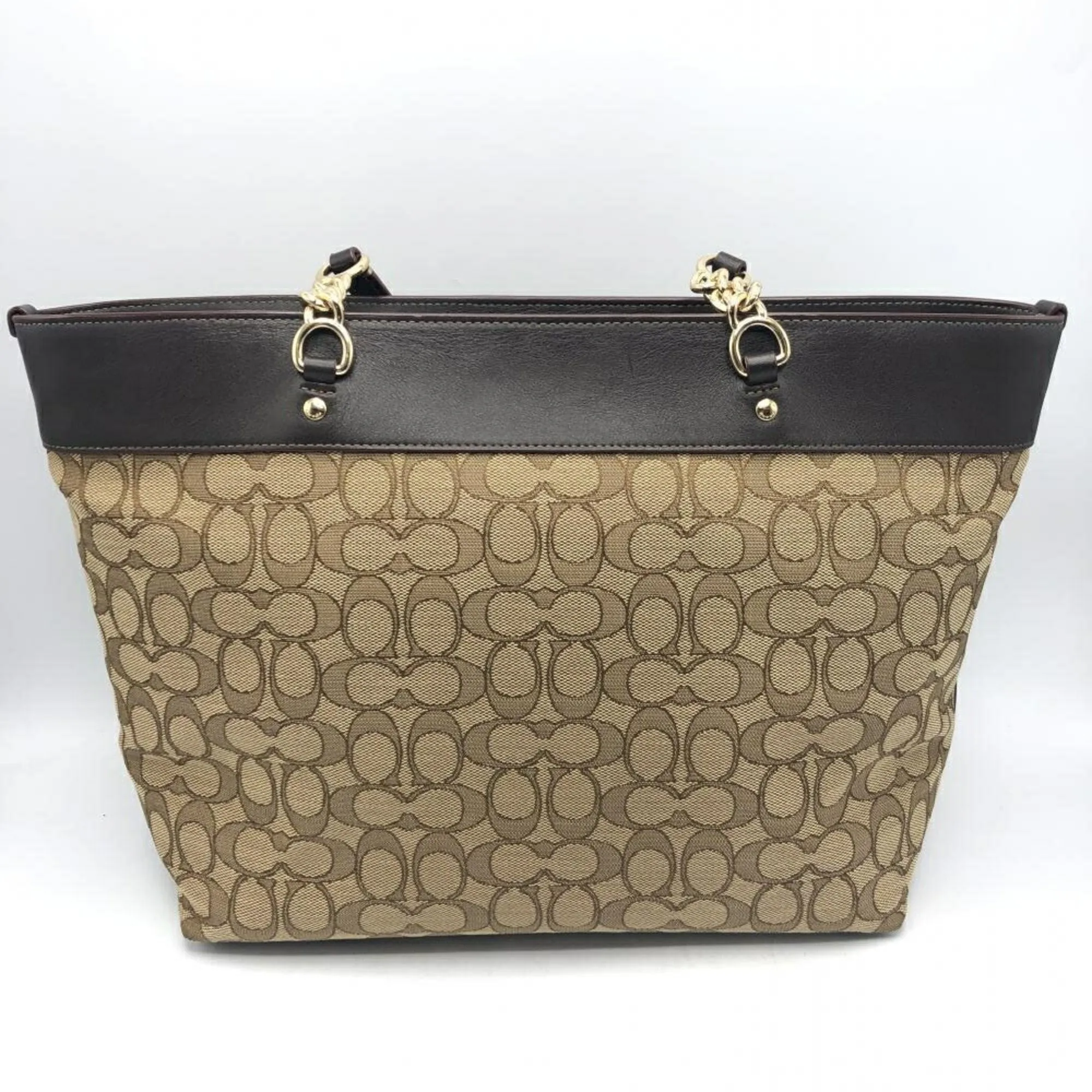Coach Signature Line Tote Bag (Pre-Owned)