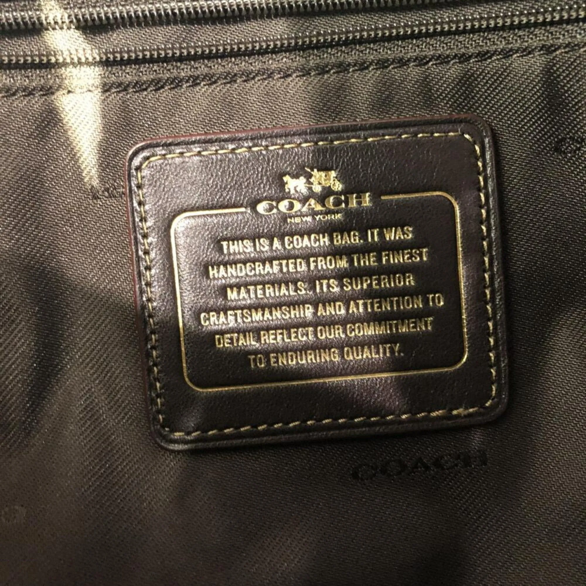 Coach Signature Line Tote Bag (Pre-Owned)