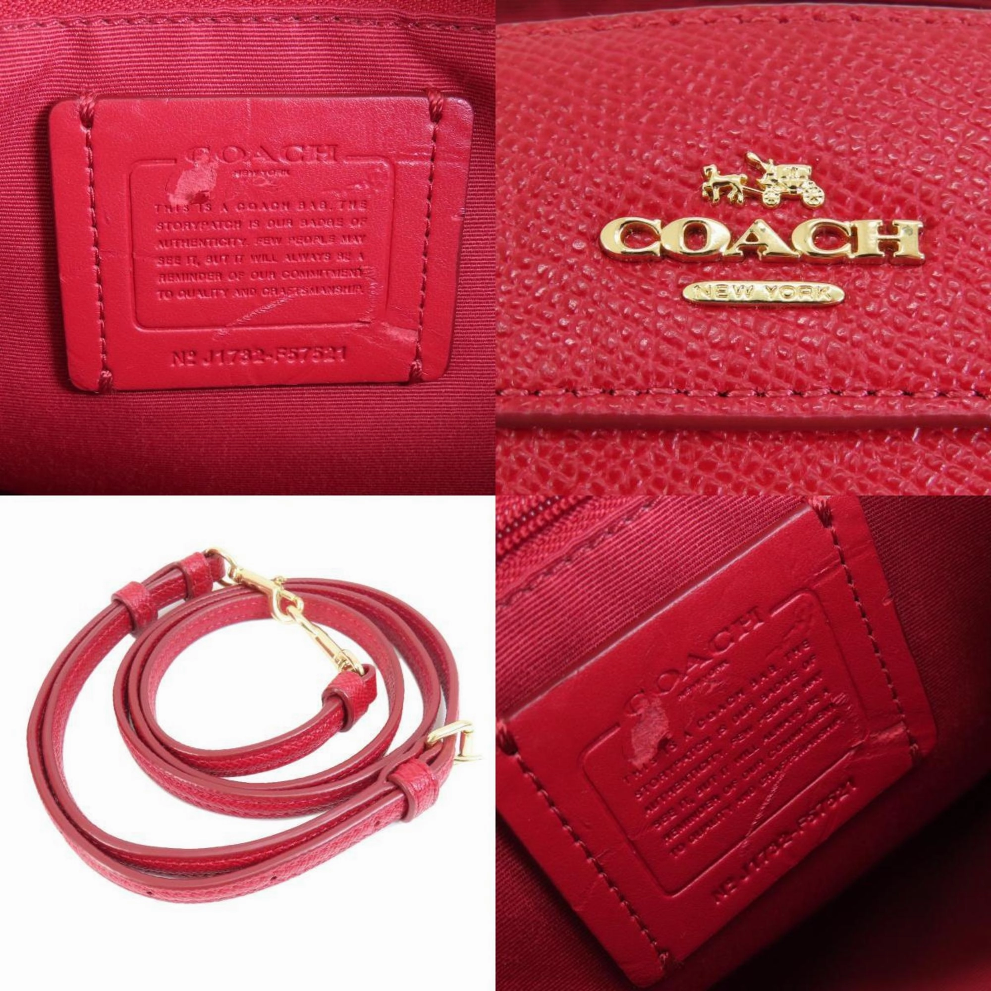 Coach  Leather Handbag (Pre-Owned)