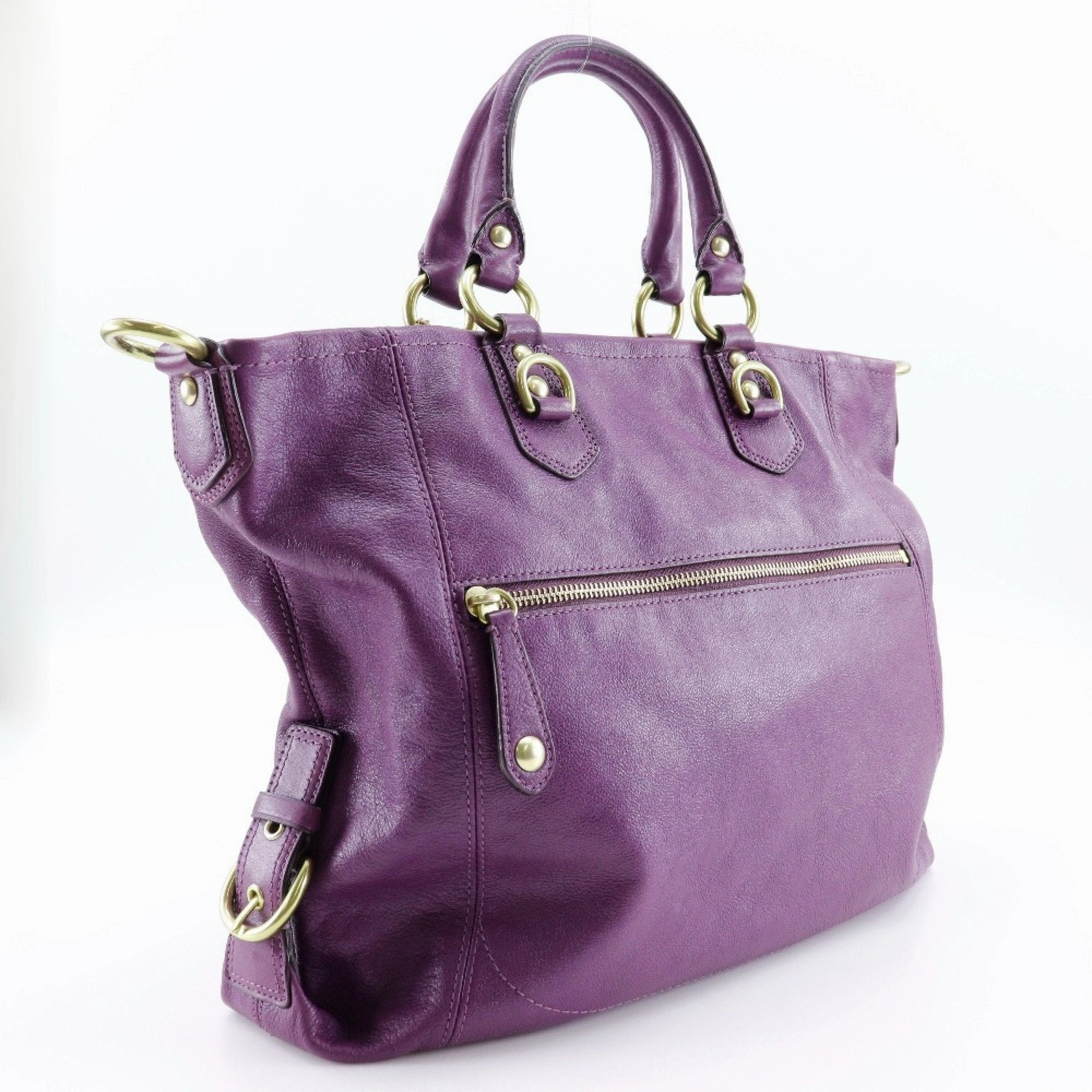 Coach Leather Handbag (Pre-Owned)