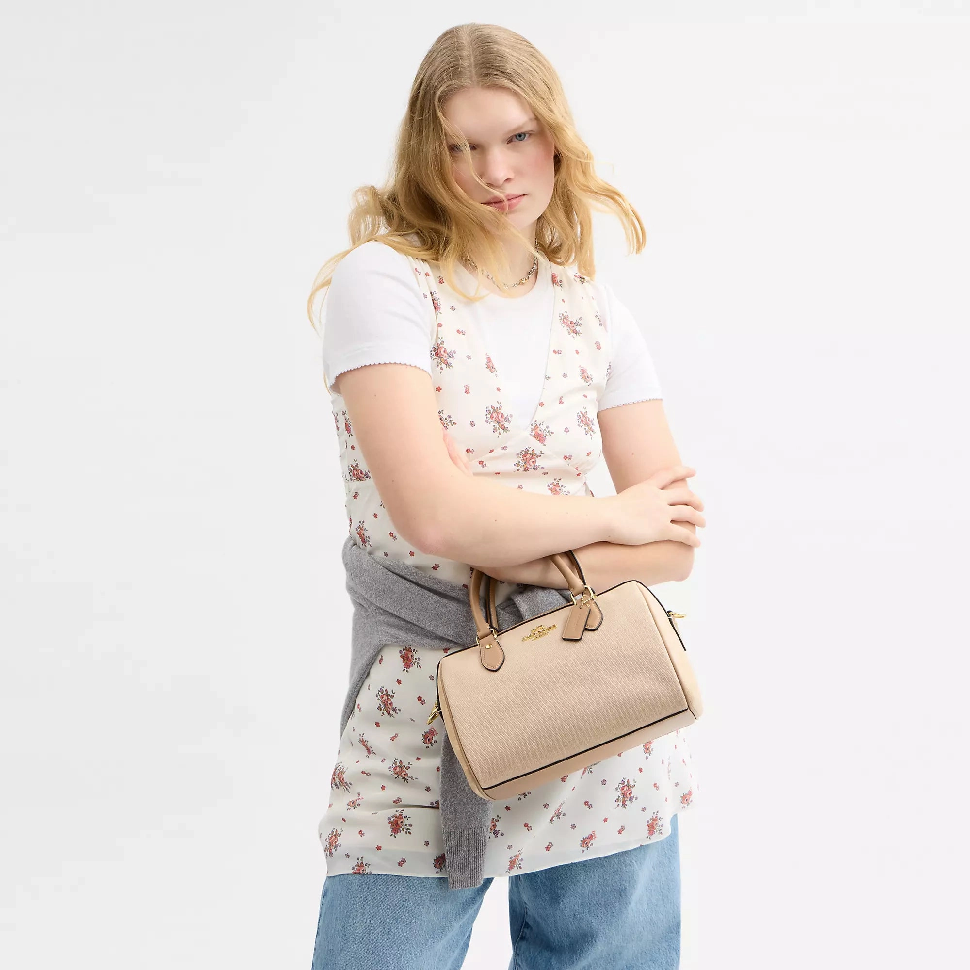 Coach Outlet Rowan Satchel Bag In Colorblock