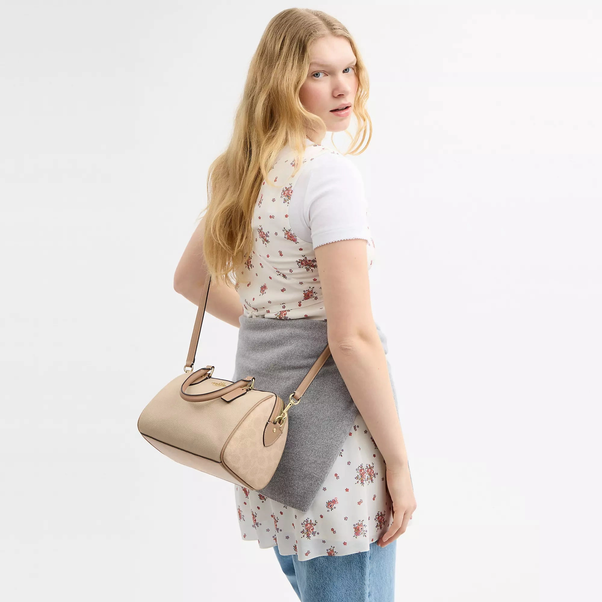 Coach Outlet Rowan Satchel Bag In Colorblock