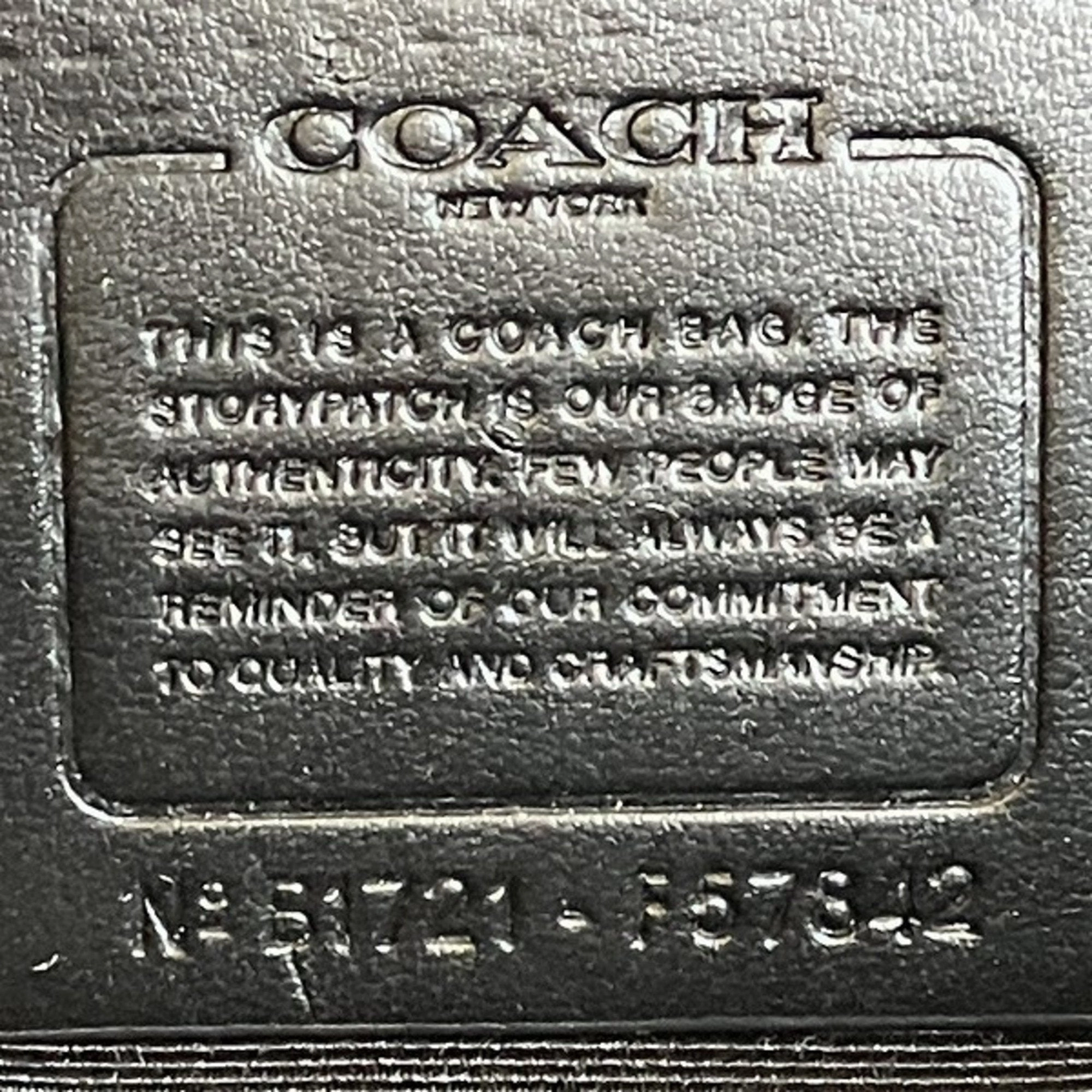 Coach Pvc Leather Handbag (Pre-Owned)