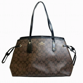 Coach Pvc Leather Handbag (Pre-Owned)