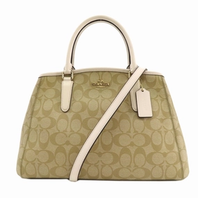 Coach Signature  Signature Line Handbag (Pre-Owned)