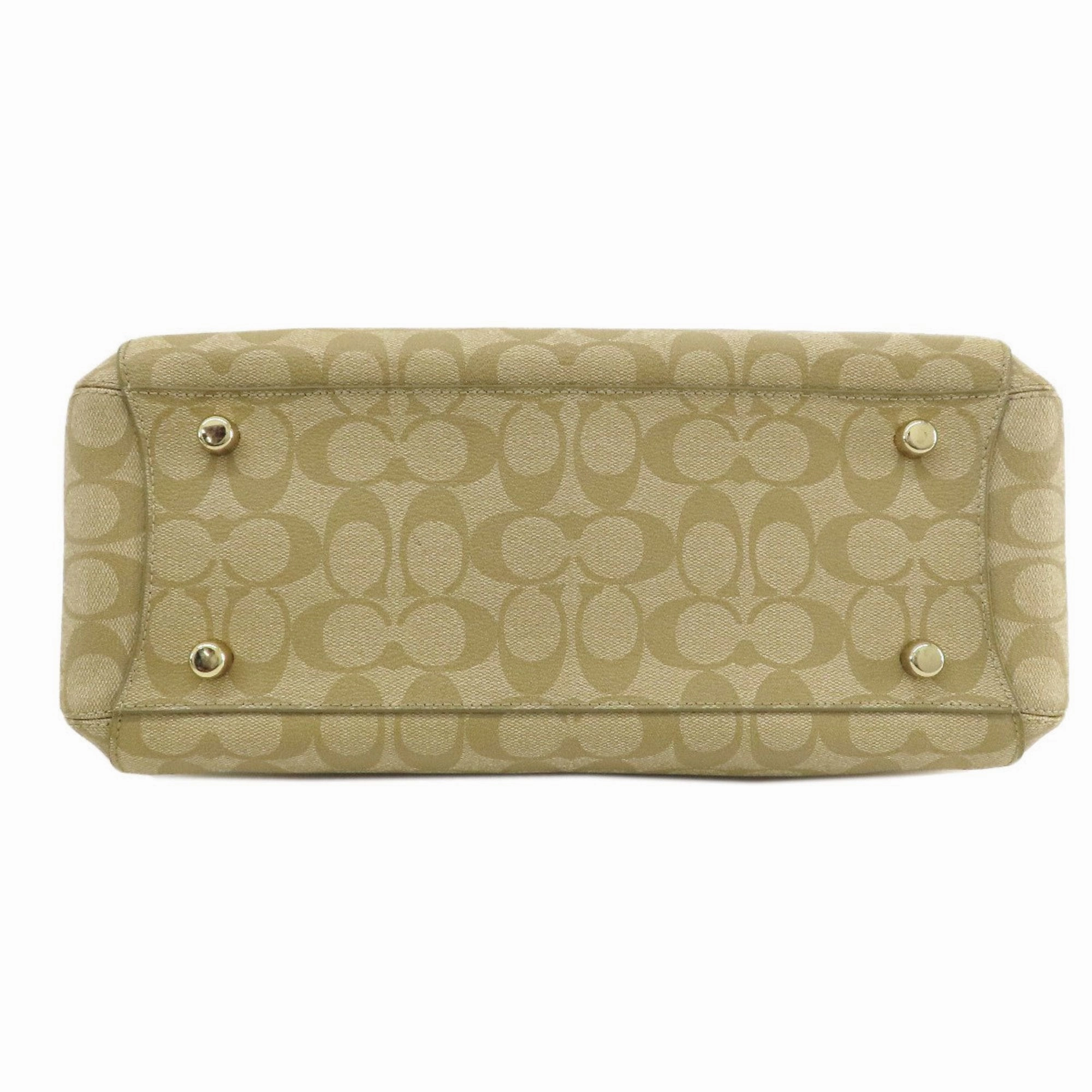 Coach Signature  Signature Line Handbag (Pre-Owned)