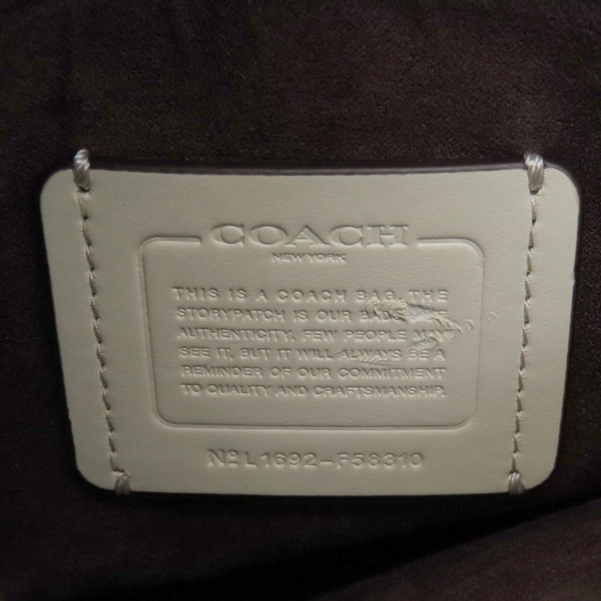 Coach Signature  Signature Line Handbag (Pre-Owned)