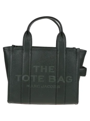Compact Leather Tote With Removable Shoulder Strap