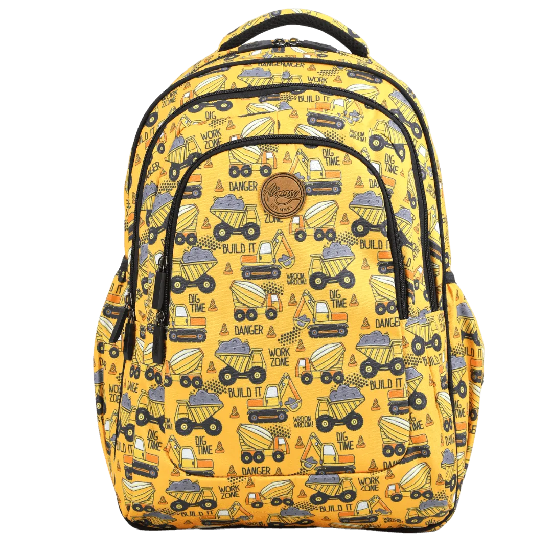 Construction Large School Backpack