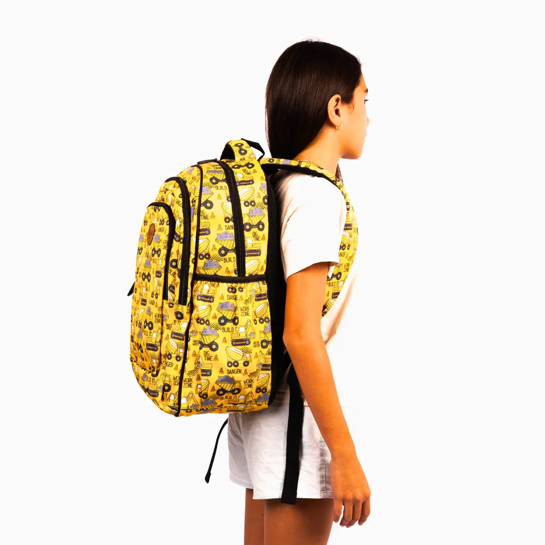 Construction Large School Backpack