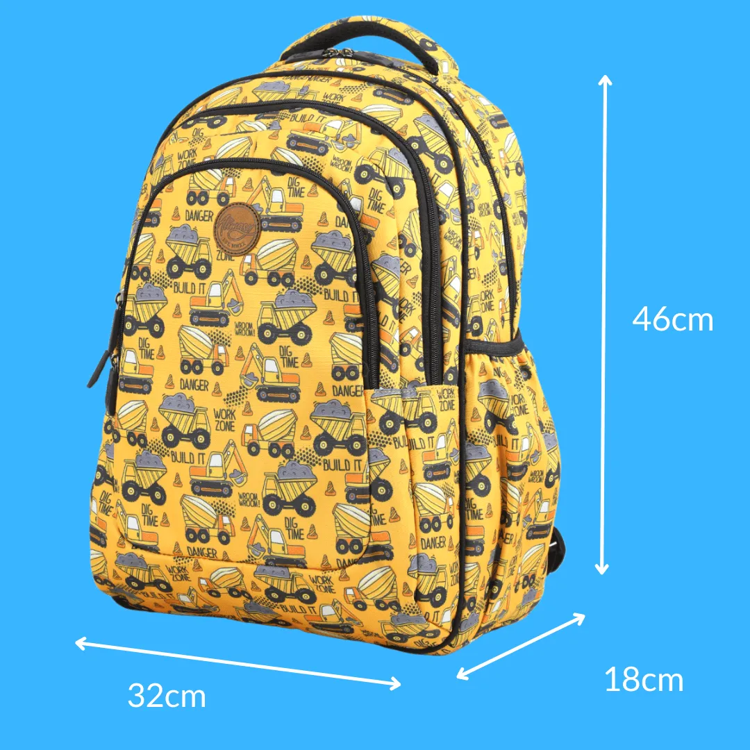 Construction Large School Backpack