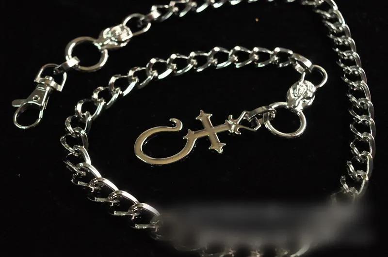 Cool Biker Wallet Chains For Men Silver Long Wallet Chain Mens Cross Pants Chain