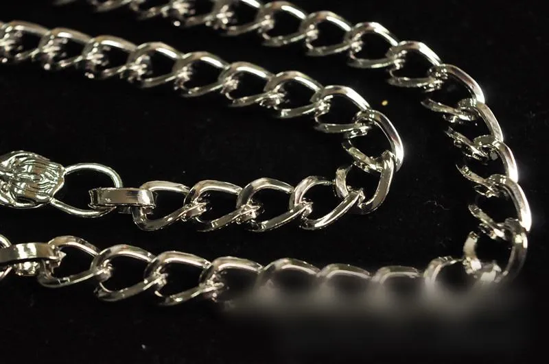 Cool Biker Wallet Chains For Men Silver Long Wallet Chain Mens Cross Pants Chain
