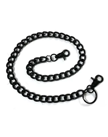 Cool Black Mens Biker Wallet Chain Punk Pants Chain Long Black Wallet Chain For Men