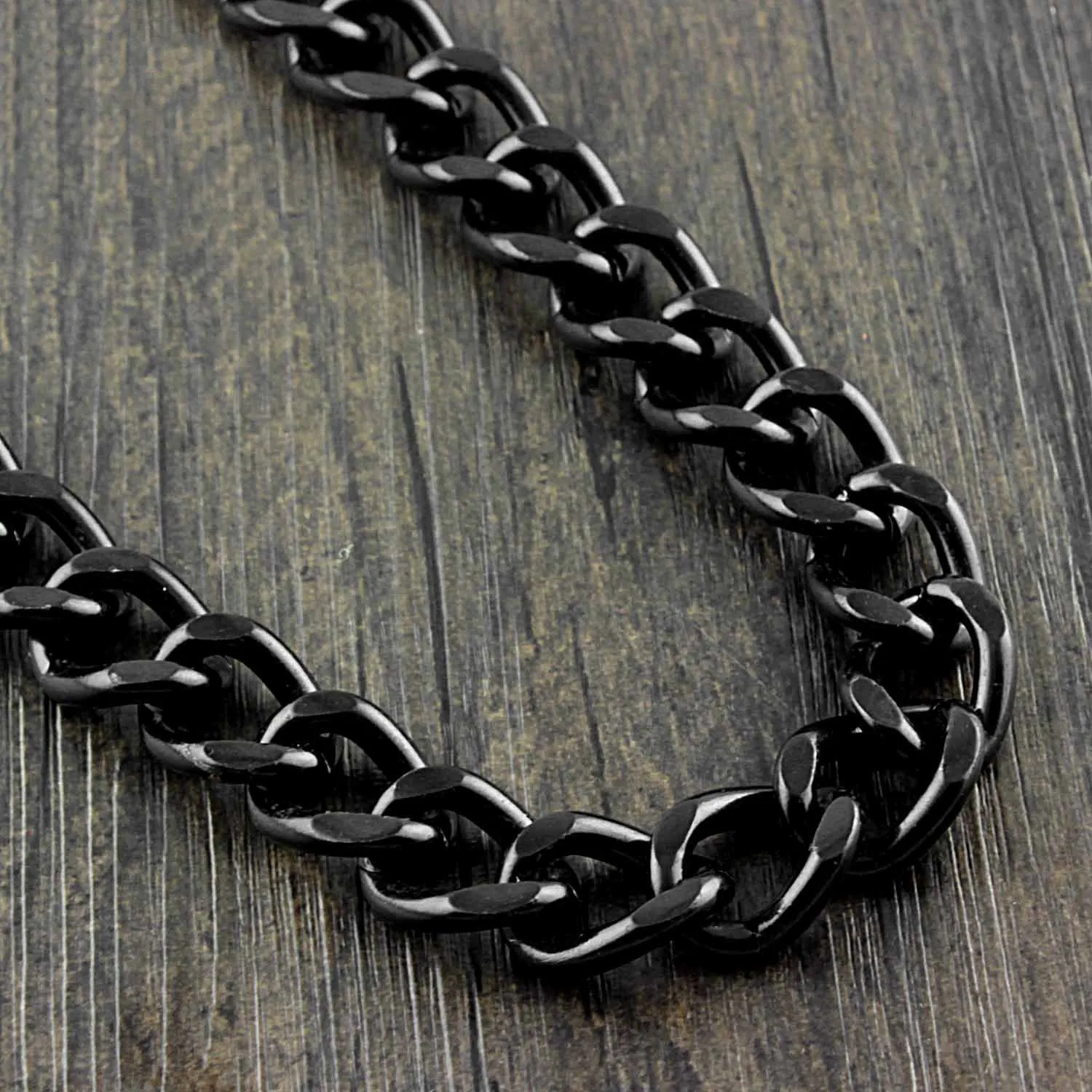 Cool Black Punk Pants Chain Biker Wallet Chain Black jeans chain jean chain Long Wallet Chain For Men