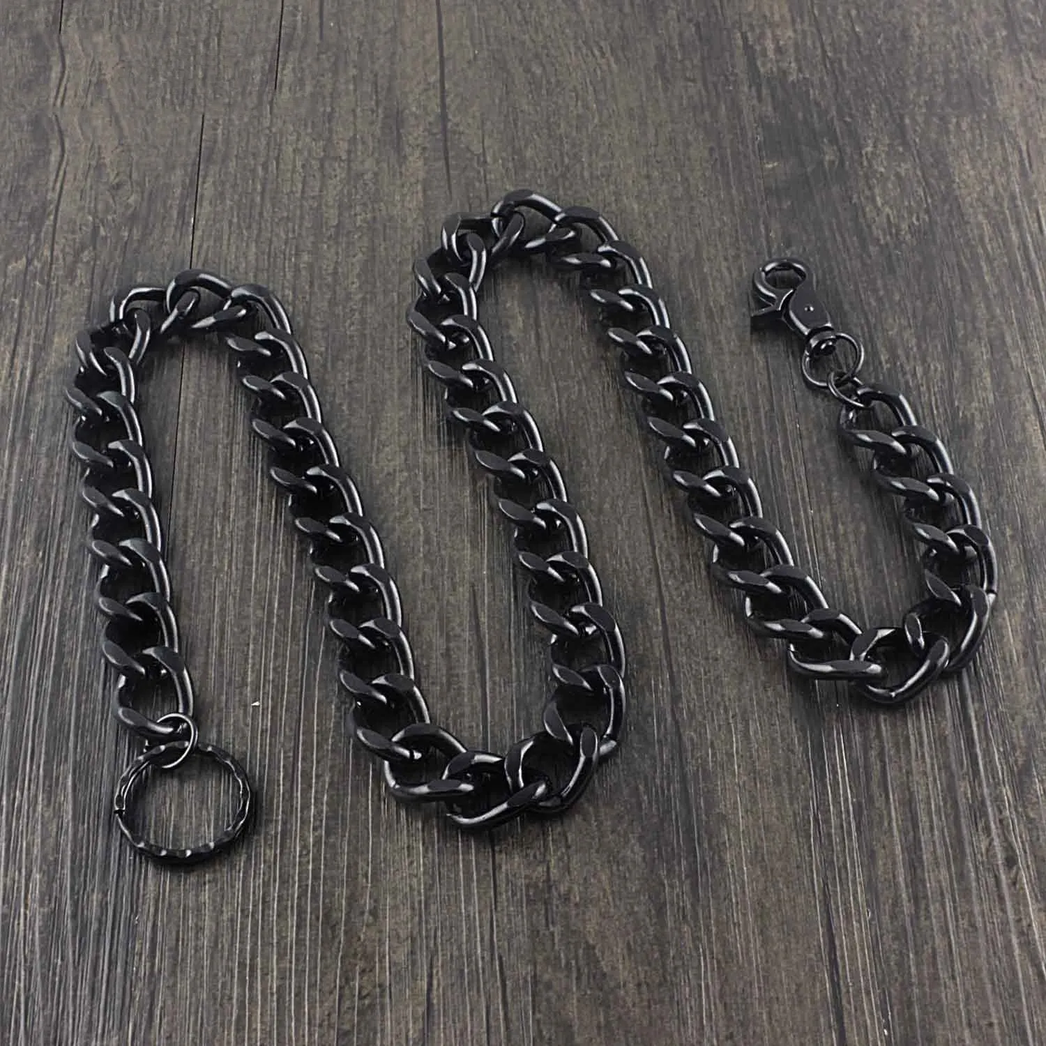 Cool Black Punk Pants Chain Biker Wallet Chain Black jeans chain jean chain Long Wallet Chain For Men