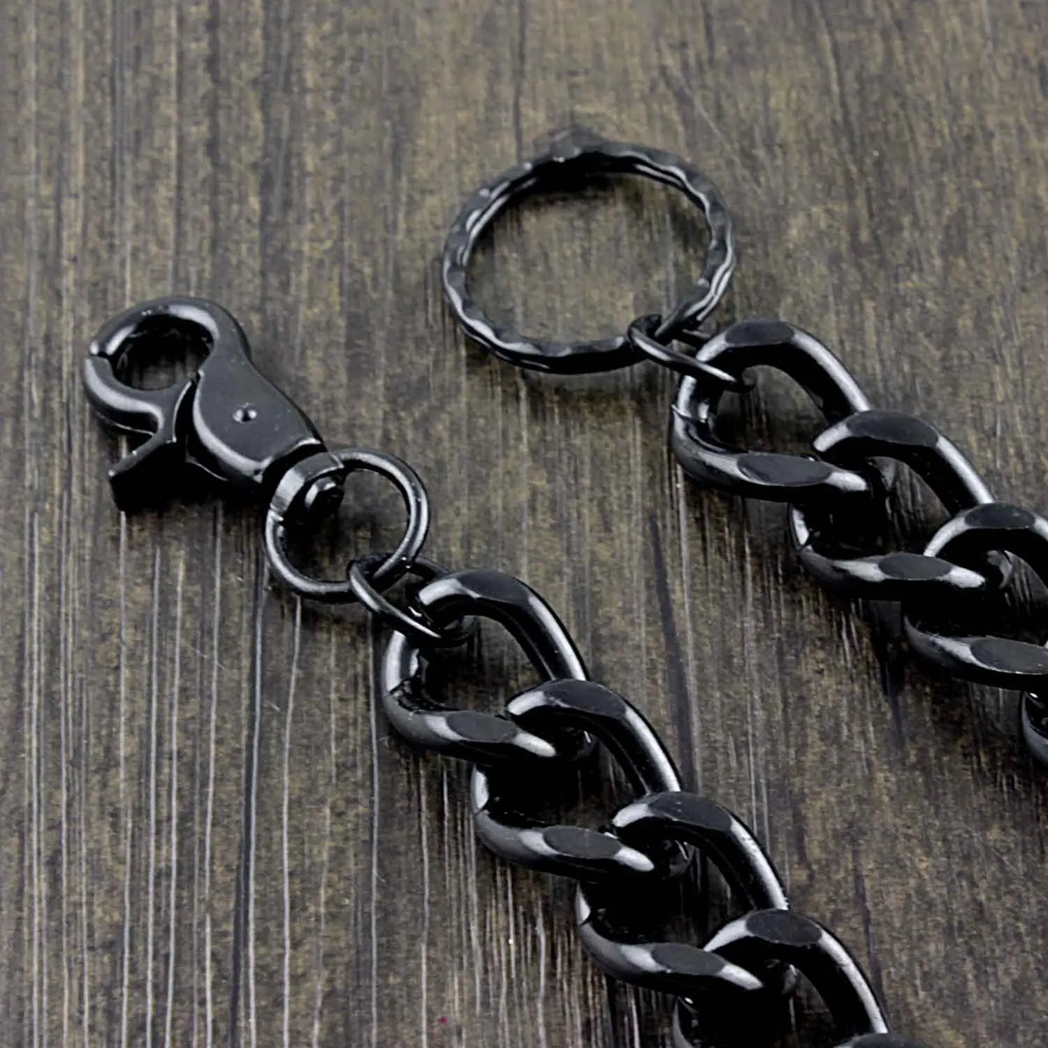 Cool Black Punk Pants Chain Biker Wallet Chain Black jeans chain jean chain Long Wallet Chain For Men