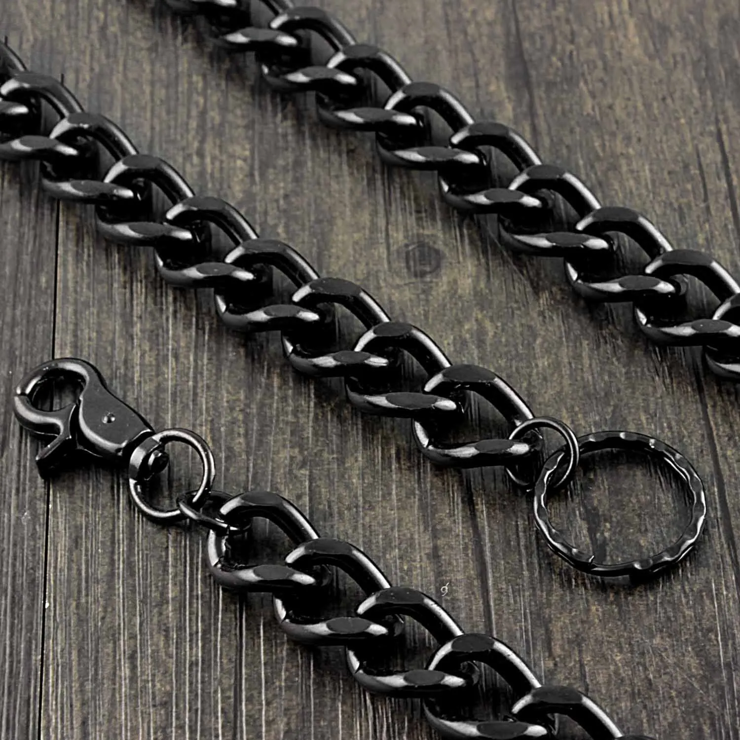Cool Black Punk Pants Chain Biker Wallet Chain Black jeans chain jean chain Long Wallet Chain For Men