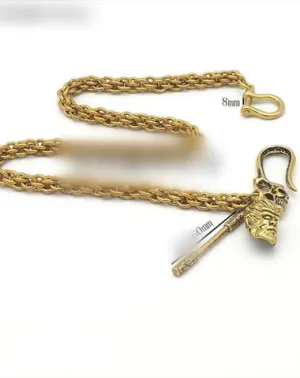 Cool Brass 18 Biker Wallet Chain Skull Key Chain Wallet Chain Pants Chain For Men