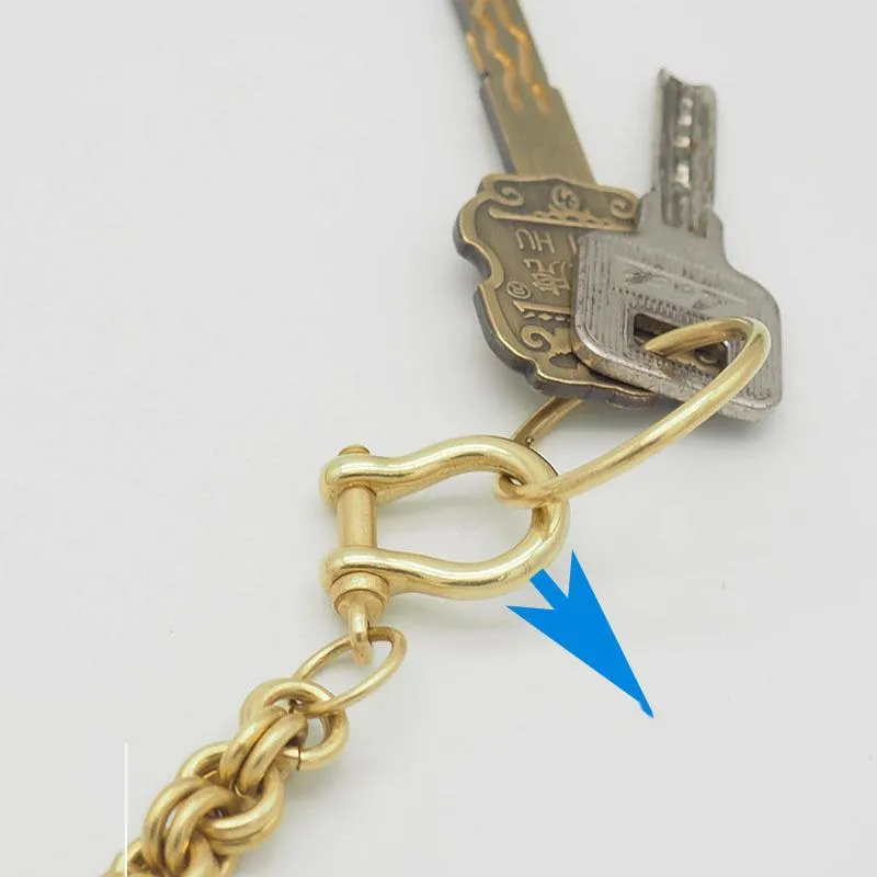 Cool Brass Dragon Punk 19'' Wallet Chain Pants Chain Trucker jeans chain jean chain for Men