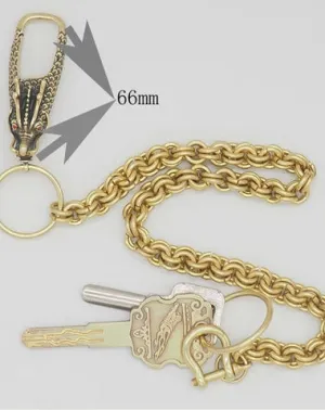 Cool Brass Dragon Punk 19'' Wallet Chain Pants Chain Trucker jeans chain jean chain for Men