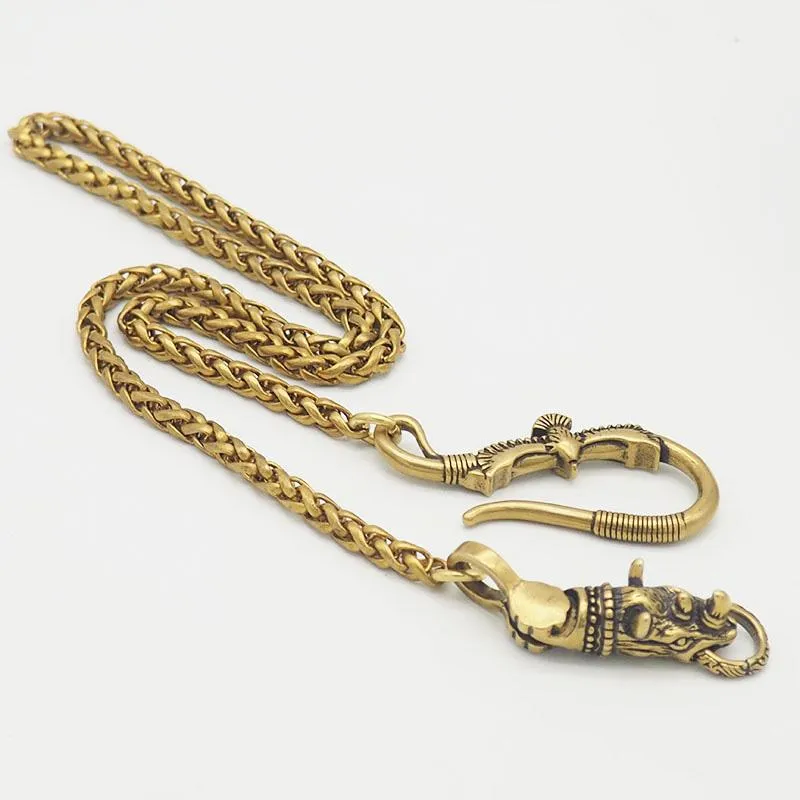 Cool Brass Rhino Mens 19'' Rock Wallet Chain Biker Pants Chain jeans chain jean chain for Men