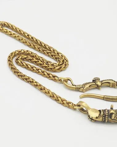 Cool Brass Rhino Mens 19'' Rock Wallet Chain Biker Pants Chain jeans chain jean chain for Men