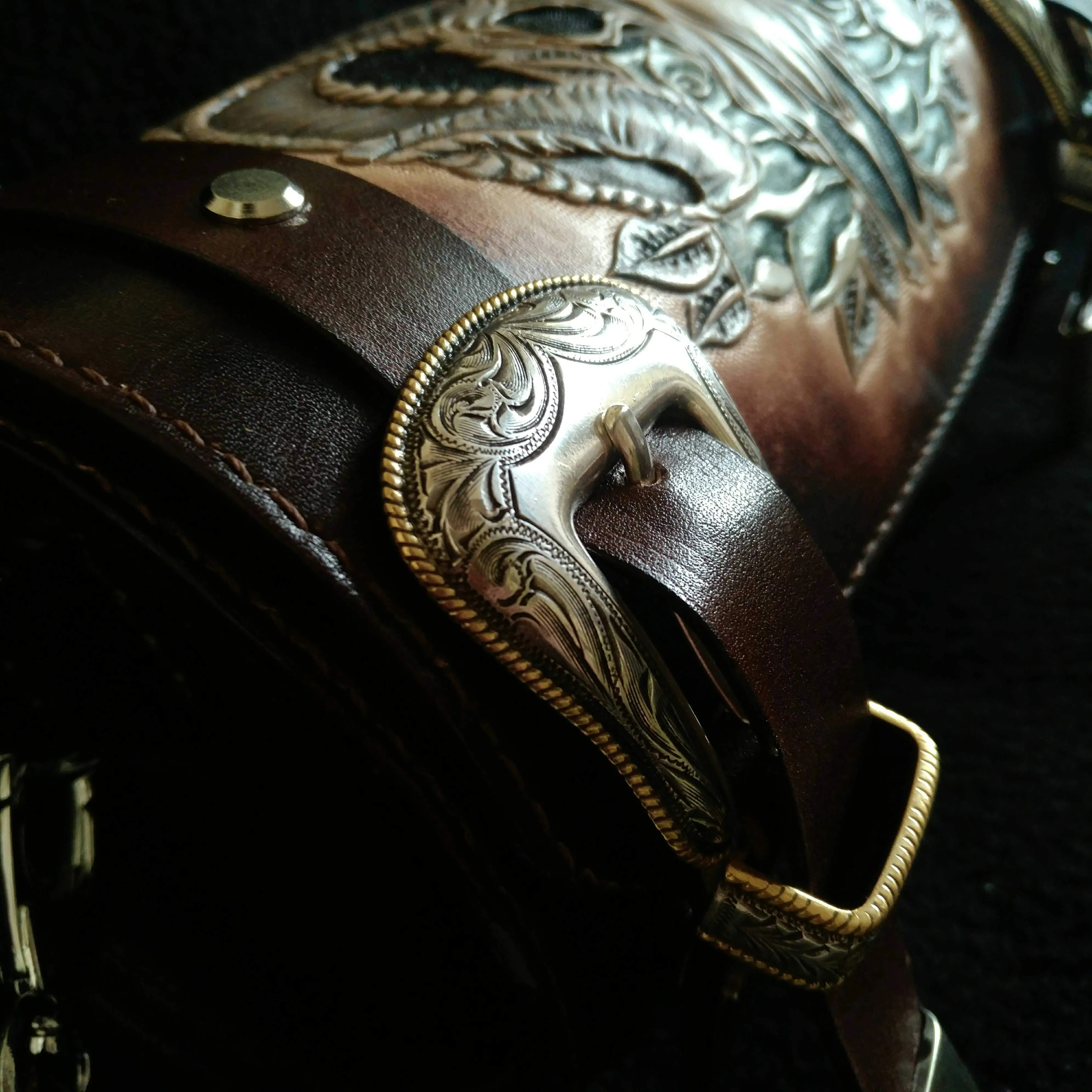 Cool Handmade RAM Skull Tooled Leather Mens Biker Saddle Bag Biker Barrel Side Bag Messenger Bag For Men